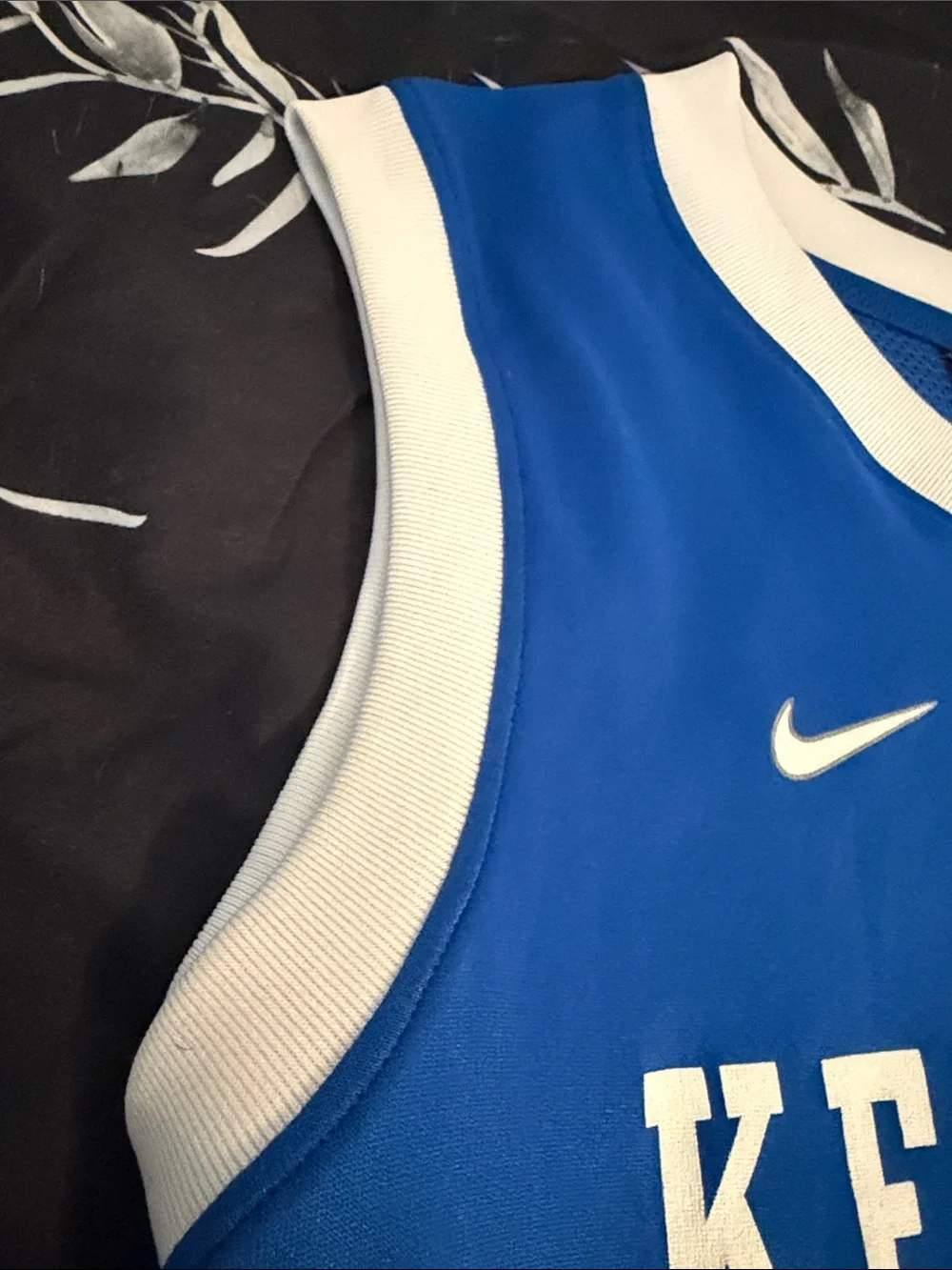 Nike Blue and White Kentucky Basketball Jersey #14